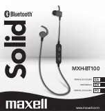 Maxell MXH-BT100 User Manual preview