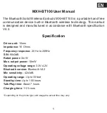 Preview for 6 page of Maxell MXH-BT100 User Manual