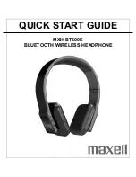 Maxell MXH-BT600E Quick Start Manual предпросмотр