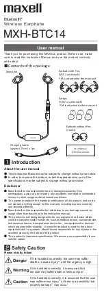 Maxell MXH-BTC14 User Manual preview