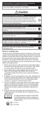 Preview for 3 page of Maxell MXH-BTW1000 User Manual