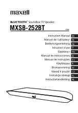 Maxell MXSB-252BT Instruction Manual preview