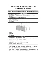 Maxell MXSP-BT03 User Manual preview