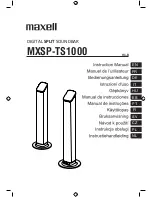 Maxell MXSP-TS1000 Instruction Manual preview