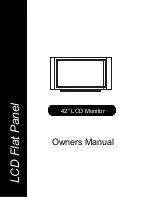 Maxent ML-42HLM20 Owner'S Manual preview