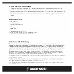 Предварительный просмотр 12 страницы Maxi-Cosi 01156C User Manual