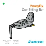 Preview for 1 page of Maxi-Cosi 2wayfix Manual