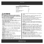 Предварительный просмотр 2 страницы Maxi-Cosi Adorra TR430 User Manual