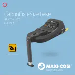 Предварительный просмотр 1 страницы Maxi-Cosi CabrioFix i-Size Manual