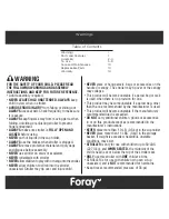 Предварительный просмотр 2 страницы Maxi-Cosi Foray CV053 User Manual