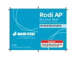 Maxi-Cosi Rodi AP Instructions Manual preview