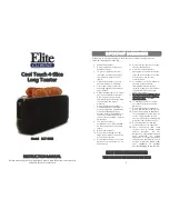 Maxi-matic Elite Cuisine ECT-3803 Instruction Manual preview