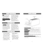 Preview for 2 page of Maxi-matic Elite Cuisine ECT-3803 Instruction Manual