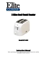 Maxi-matic Elite Cuisine ECT-6001 Instruction Manual preview