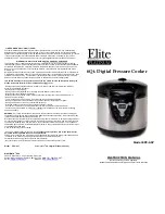 Preview for 1 page of Maxi-matic Elite Platinum EPC-607 Instruction Manual