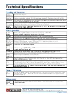 Preview for 4 page of MaxiiNet VI3010 Specifications