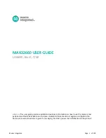 Preview for 1 page of Maxim Integrated MAX32660 User Manual