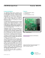 Maxim Integrated USB2GPIO Manual preview