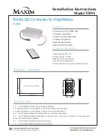 Maxim 53391 Installation Instructions предпросмотр