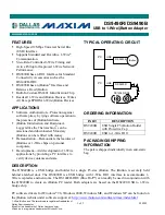 Предварительный просмотр 1 страницы Maxim DS9490R Manual