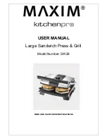 Предварительный просмотр 1 страницы Maxim Kitchenpro SW28 User Manual