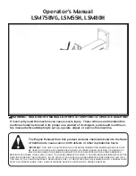 Предварительный просмотр 1 страницы Maxim LSM55H Operator'S Manual