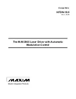 Предварительный просмотр 1 страницы Maxim MAX3865 Manual