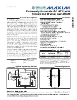 Preview for 1 page of Maxim Maxim DS3232 Series General Description Manual