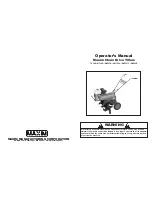 Maxim MT50B Operator'S Manual предпросмотр