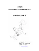 Maxim XTR 05 HORNET Operation Manual preview