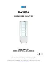 Maxima SHOWCASE 235 LITER User Manual предпросмотр