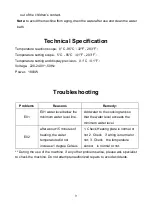 Preview for 9 page of Maxima Sous Vide 28L Operating Manual