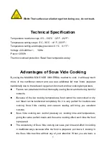 Preview for 5 page of Maxima Sous Vide Universal Operating Manual