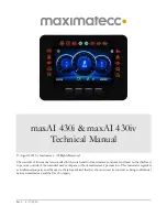 Preview for 1 page of maximatecc maxAI 430i Technical Manual