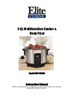 Maximatic Elite Cuisine EDF-1300M Instruction Manual preview