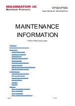 MAXIMATOR VP30 Maintenance Information preview