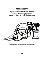 MaxiMist SprayMate TNT HVLP ST610 Instruction Manual And Users Manual preview