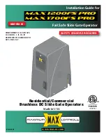 Maximum Controls MATRIX III MAX 1200FS PRO Installation Manual preview