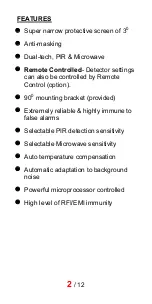 Preview for 2 page of MAXIMUM Security CURTAIN-Mini Operating & Installation Manual