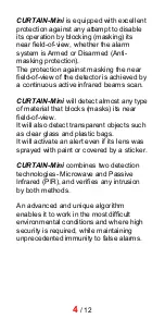 Preview for 4 page of MAXIMUM Security CURTAIN-Mini Operating & Installation Manual