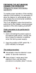 Preview for 9 page of MAXIMUM Security CURTAIN-Mini Operating & Installation Manual