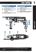 Preview for 9 page of Maximum 054-2016-4 Instruction Manual