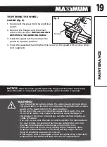 Предварительный просмотр 19 страницы Maximum 054-4297-2 Instruction Manual