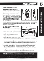 Предварительный просмотр 13 страницы Maximum 054-7287-8 Instruction Manual