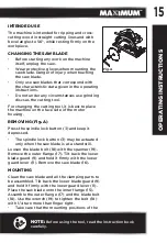 Preview for 15 page of Maximum 054-8364-8 Instruction Manual