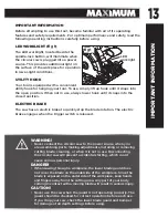 Preview for 13 page of Maximum 054-8382-4 Instruction Manual