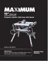 Preview for 1 page of Maximum 055-9033-8 Instruction Manual