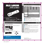 Предварительный просмотр 2 страницы Maximum 065-3111-4 Instruction Manual