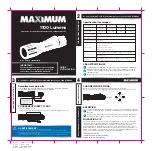 Preview for 2 page of Maximum 065-3113-0 Instruction Manual