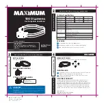Maximum 065-3114-8 Instruction Manual preview